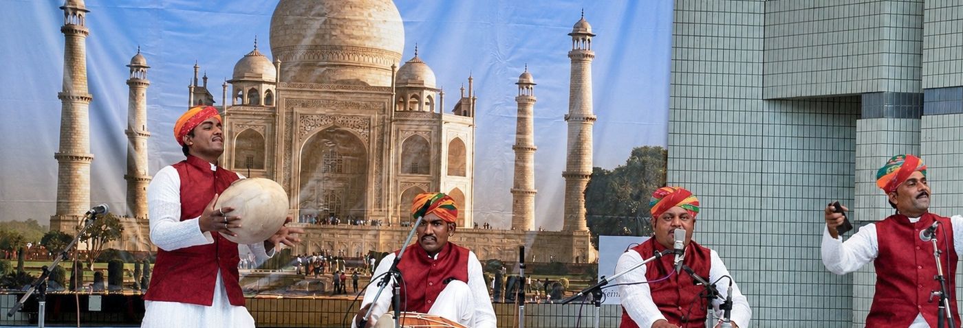 Manganiyar musicians performing at the Namaste India Festival, Tokyo
